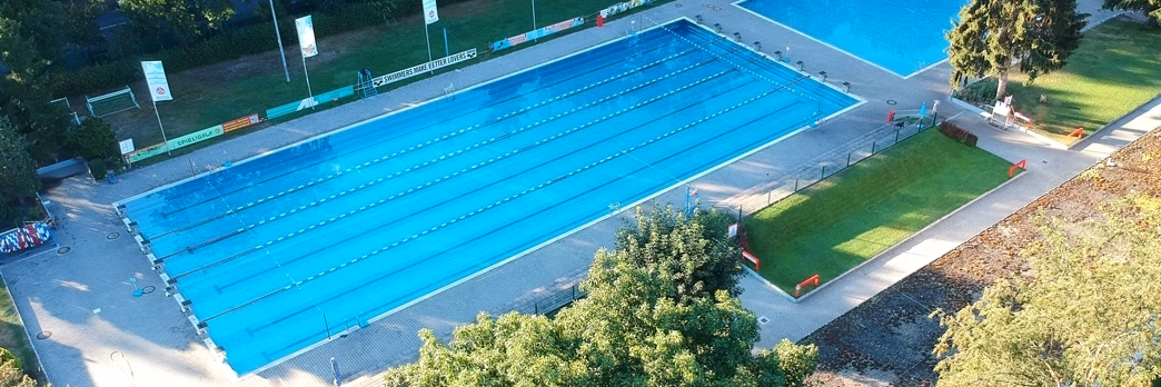 Luftbild vom Clubbad am Valznerweiher